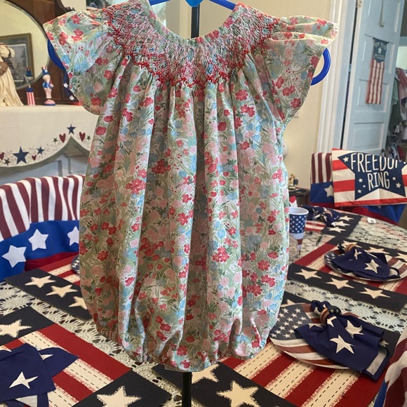 Isabel Garreton Smocked Infant Girls Romper size 24 months - Picture 10 of 16